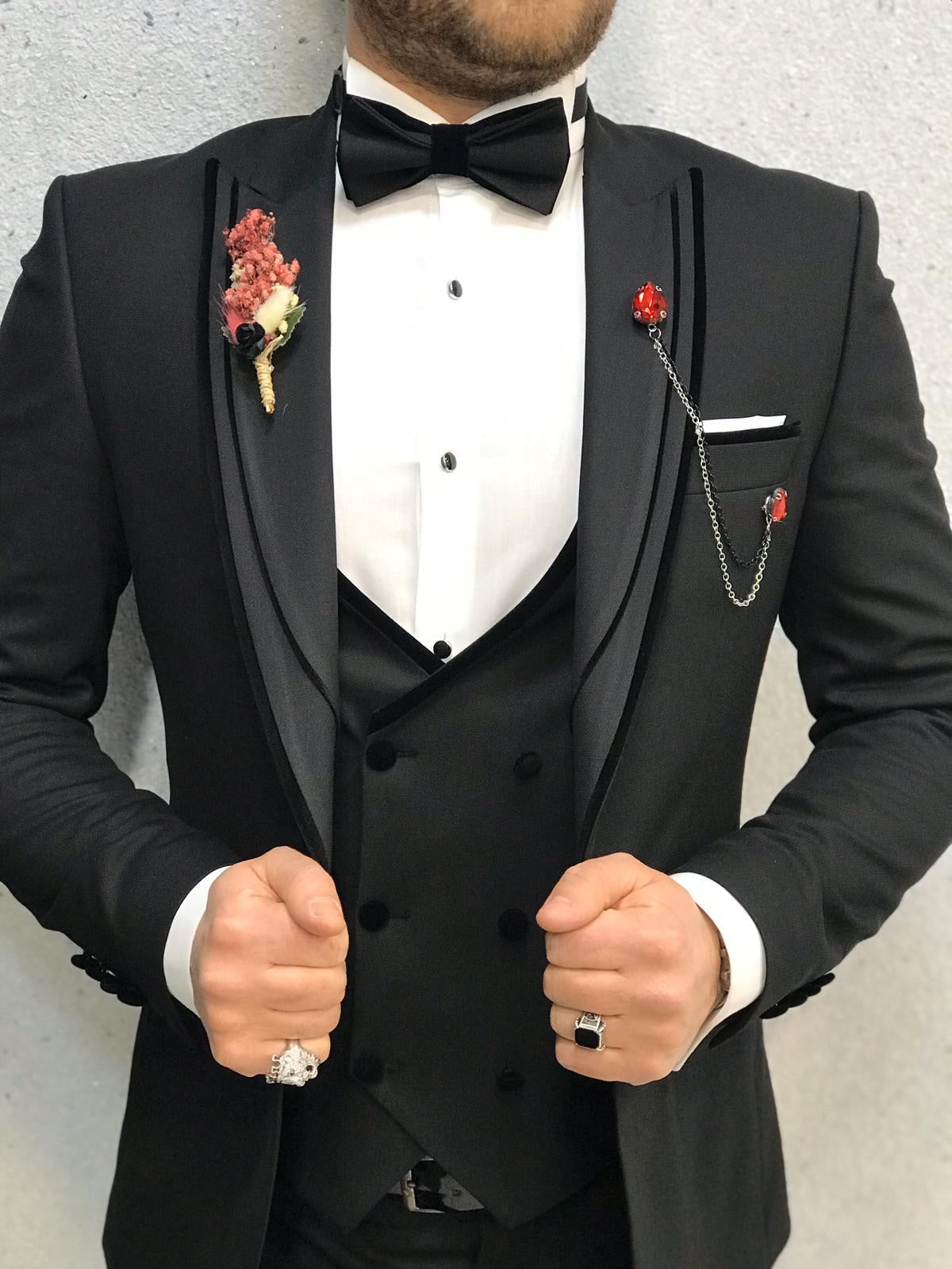 Napoli Black Slim Fit  Tuxedo-baagr.myshopify.com-1-BOJONI