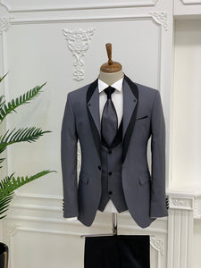 Napolia Royal Gray Slim Fit Tuxedo-baagr.myshopify.com-1-BOJONI