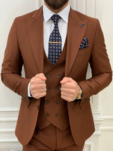 Bojoni Monte Tile  Slim Fit Suit