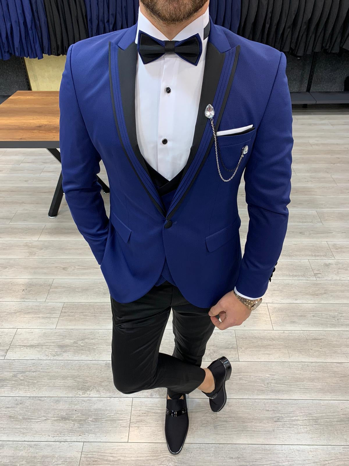 Forenza Royal Slim Fit  Sax Tuxedo-baagr.myshopify.com-1-BOJONI