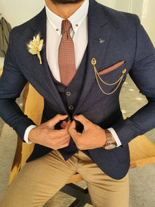 Severi Navy Blue Slim Fit Suit-baagr.myshopify.com-suit-BOJONI