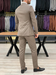 Verona Coffee Slim Fit Wool Suit-baagr.myshopify.com-1-BOJONI