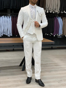 Verona White Slim Fit Wool Suit-baagr.myshopify.com-1-BOJONI