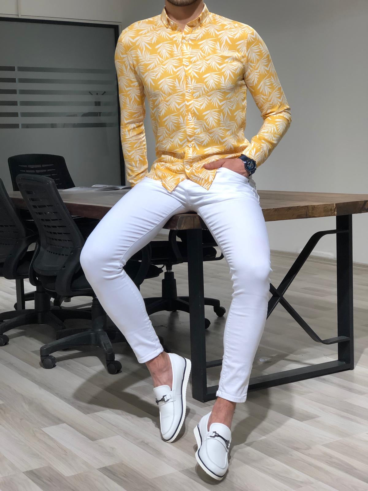 Klenoff Slim-Fit Patterned Shirt (3 Colors)-baagr.myshopify.com-Shirt-BOJONI