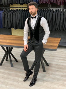 Catani Black Slim Fit Tuxedo #7-baagr.myshopify.com-1-BOJONI