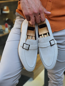 Henderson Beige Suede Buckle Loafers-baagr.myshopify.com-shoes2-BOJONI