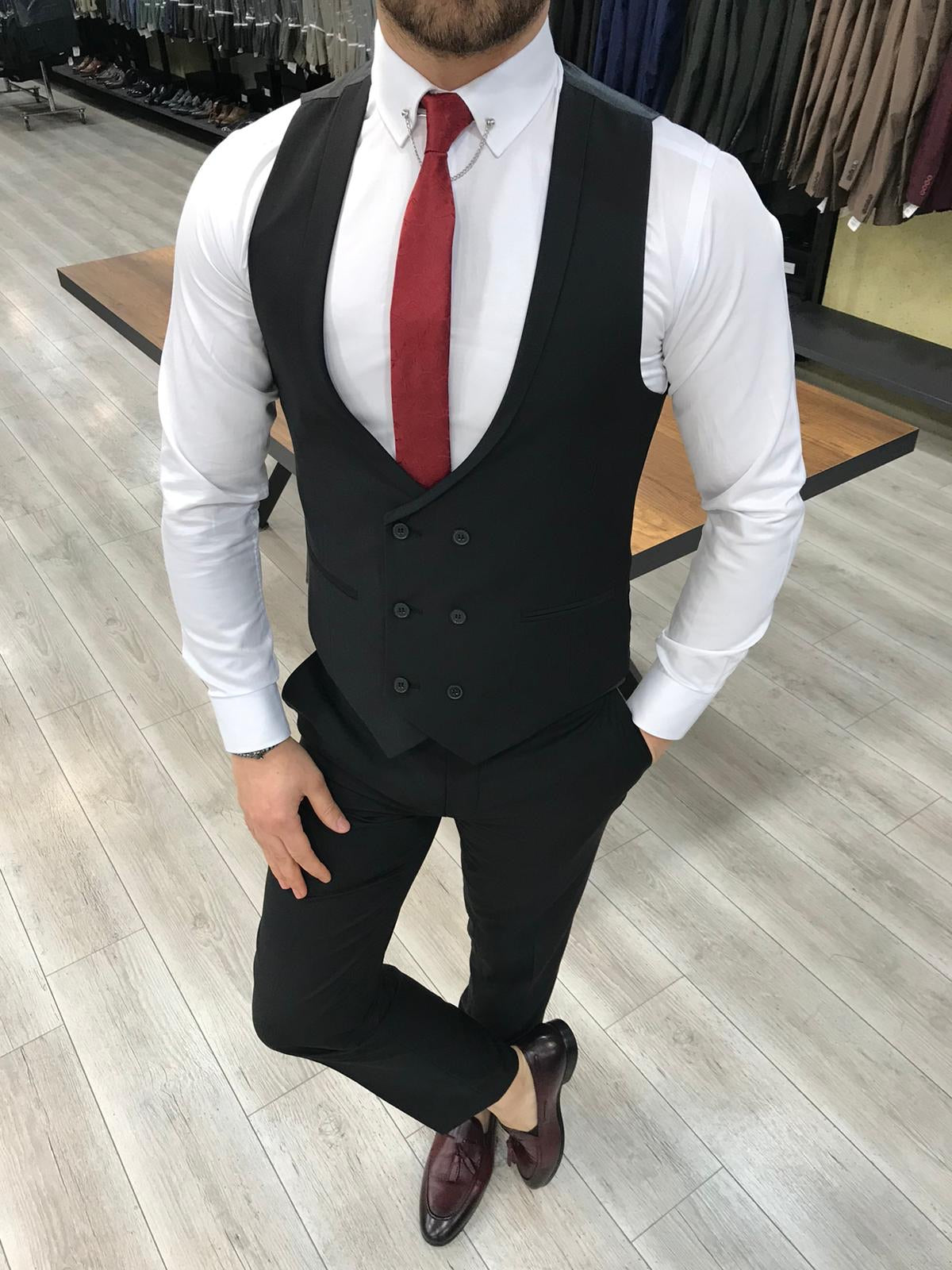 Louis Slim Fit Black Crystal  Suit-baagr.myshopify.com-1-BOJONI