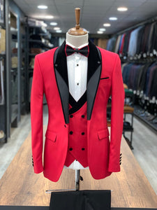 Napolia Royal Red Slim Fit Tuxedo-baagr.myshopify.com-1-BOJONI