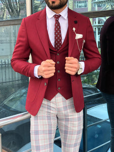 Slim-Fit Suit Vest Claret red-baagr.myshopify.com-suit-BOJONI