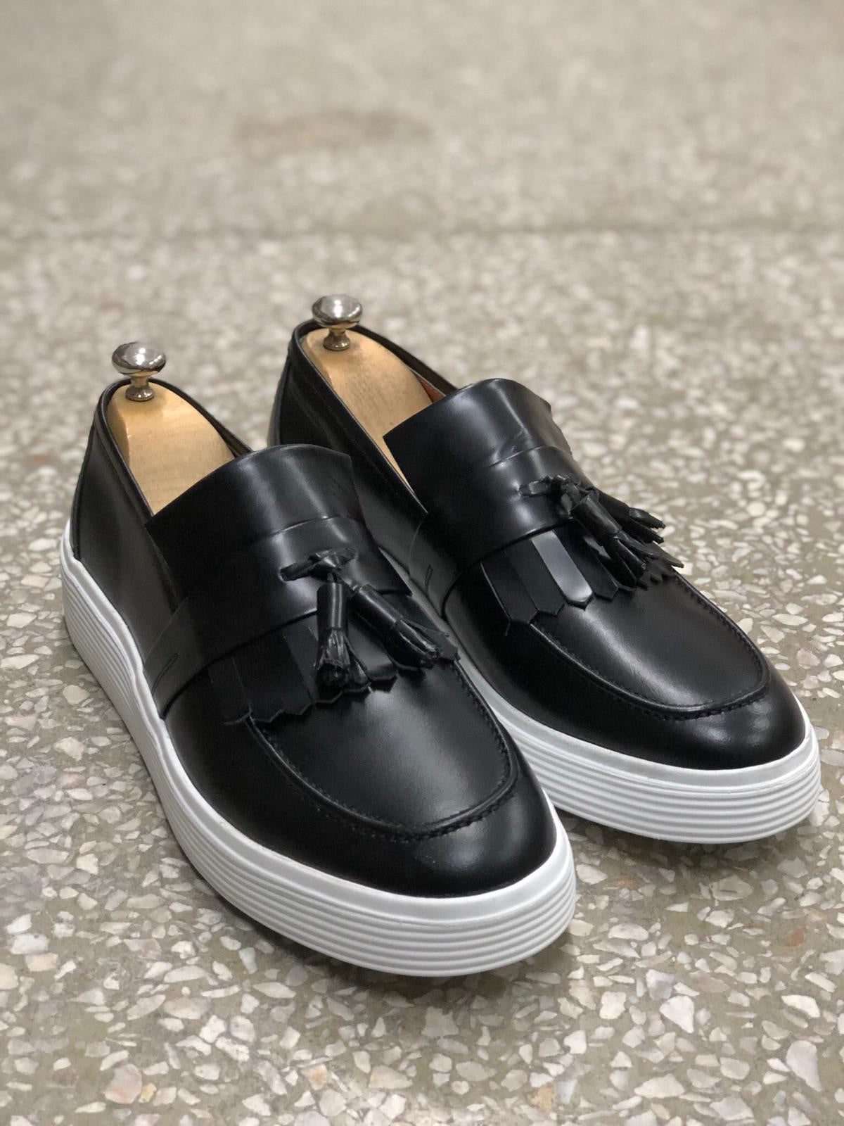 Calf-Leather Shoes in Black (Limited Edition)-baagr.myshopify.com-shoes2-BOJONI