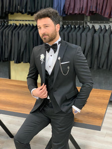 Catani Black Slim Fit Tuxedo #6-baagr.myshopify.com-1-BOJONI