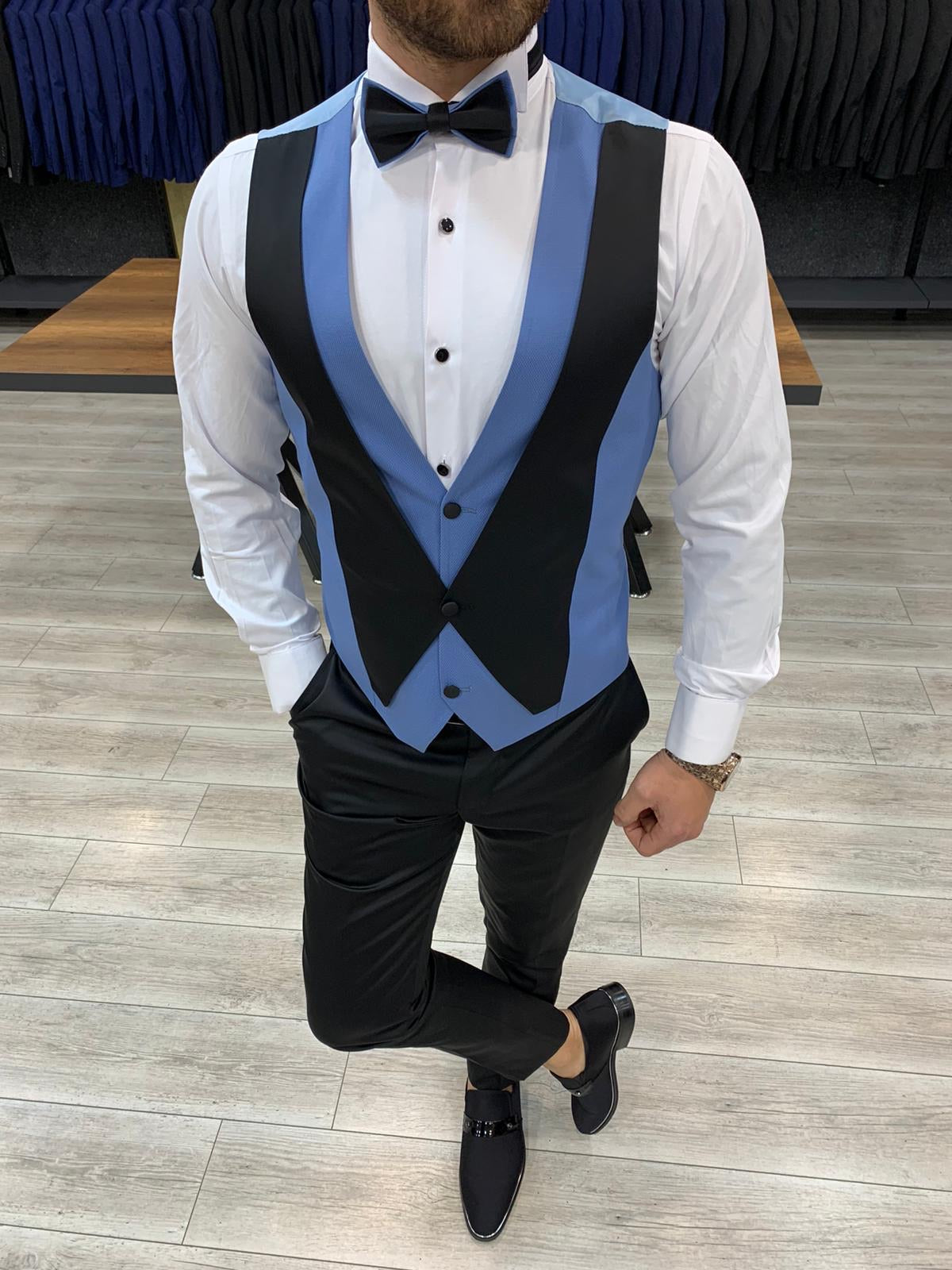 Forenzax Slim Fit Sky Blue Tuxedo-baagr.myshopify.com-1-BOJONI