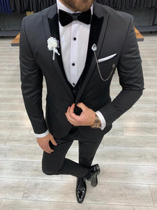 Catani Black Slim Fit Tuxedo #7-baagr.myshopify.com-1-BOJONI