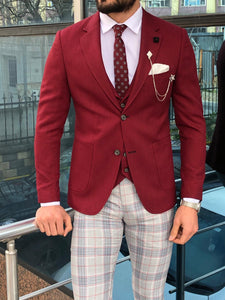 Slim-Fit Suit Vest Claret red-baagr.myshopify.com-suit-BOJONI