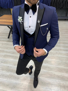 Forenza Royal Slim Fit Navy Blue Tuxedo-baagr.myshopify.com-1-BOJONI