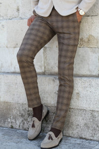 Martin Slim-Fit Plaid Pants Limited-baagr.myshopify.com-Pants-BOJONI