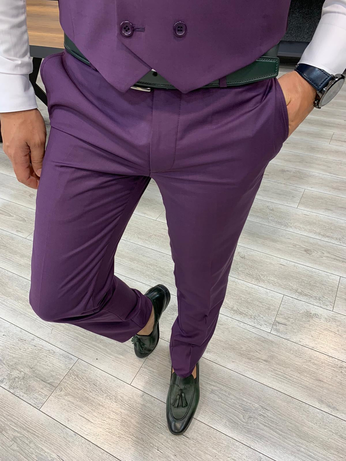 Verona Purple Slim Fit Wool Suit-baagr.myshopify.com-1-BOJONI