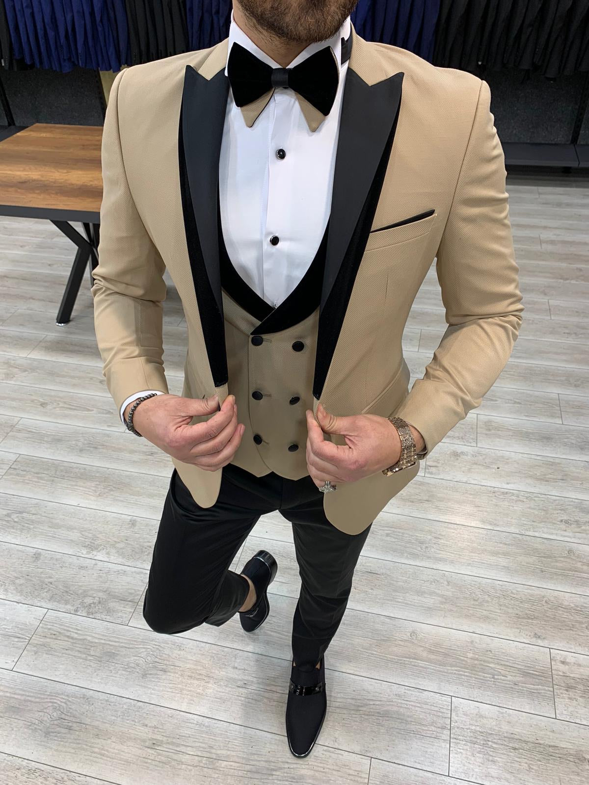 Forenza Royal Slim Fit Gold Tuxedo-baagr.myshopify.com-1-BOJONI