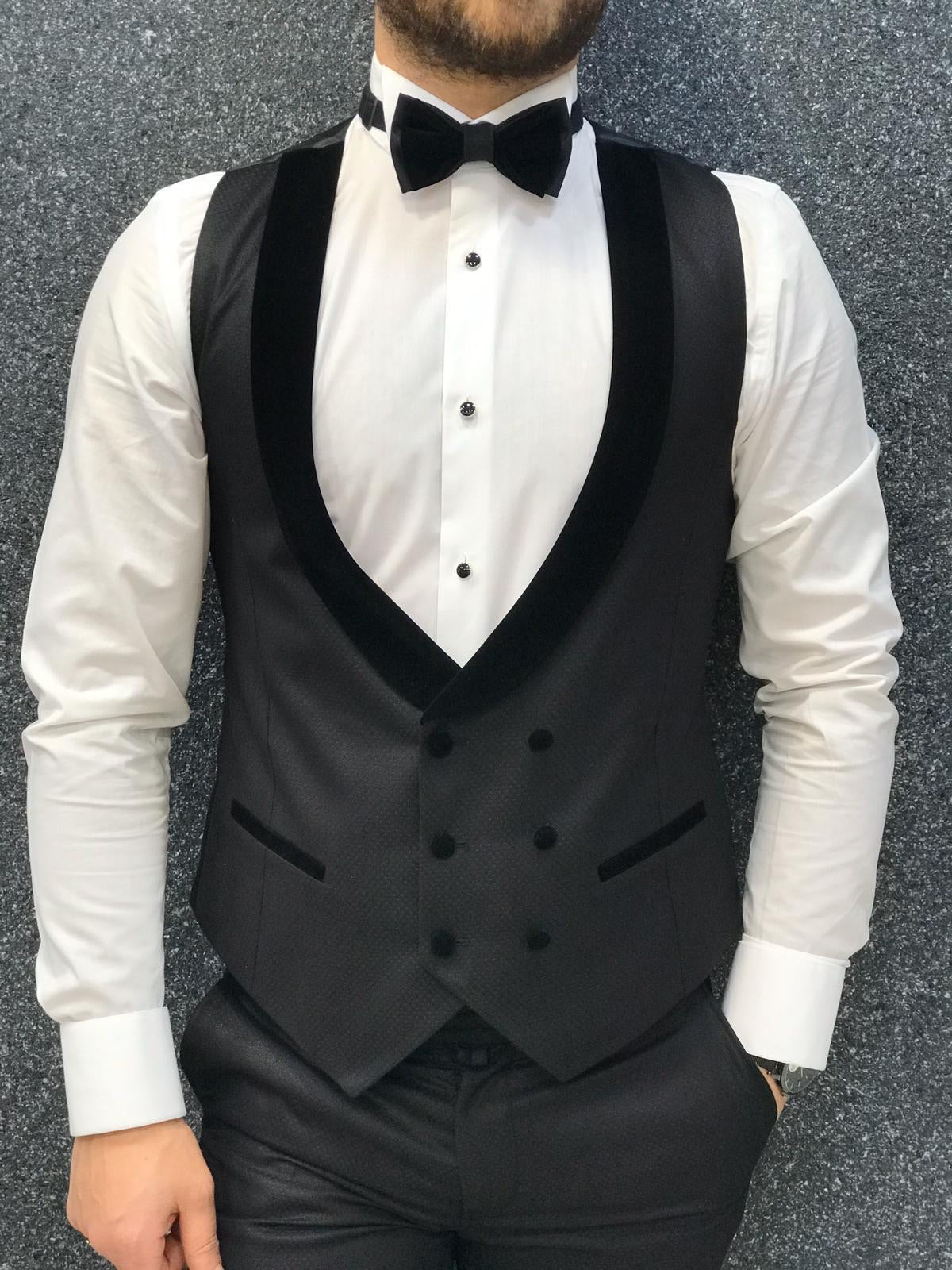 Nova Slim Fit Velvet Black Tuxedo-baagr.myshopify.com-1-BOJONI