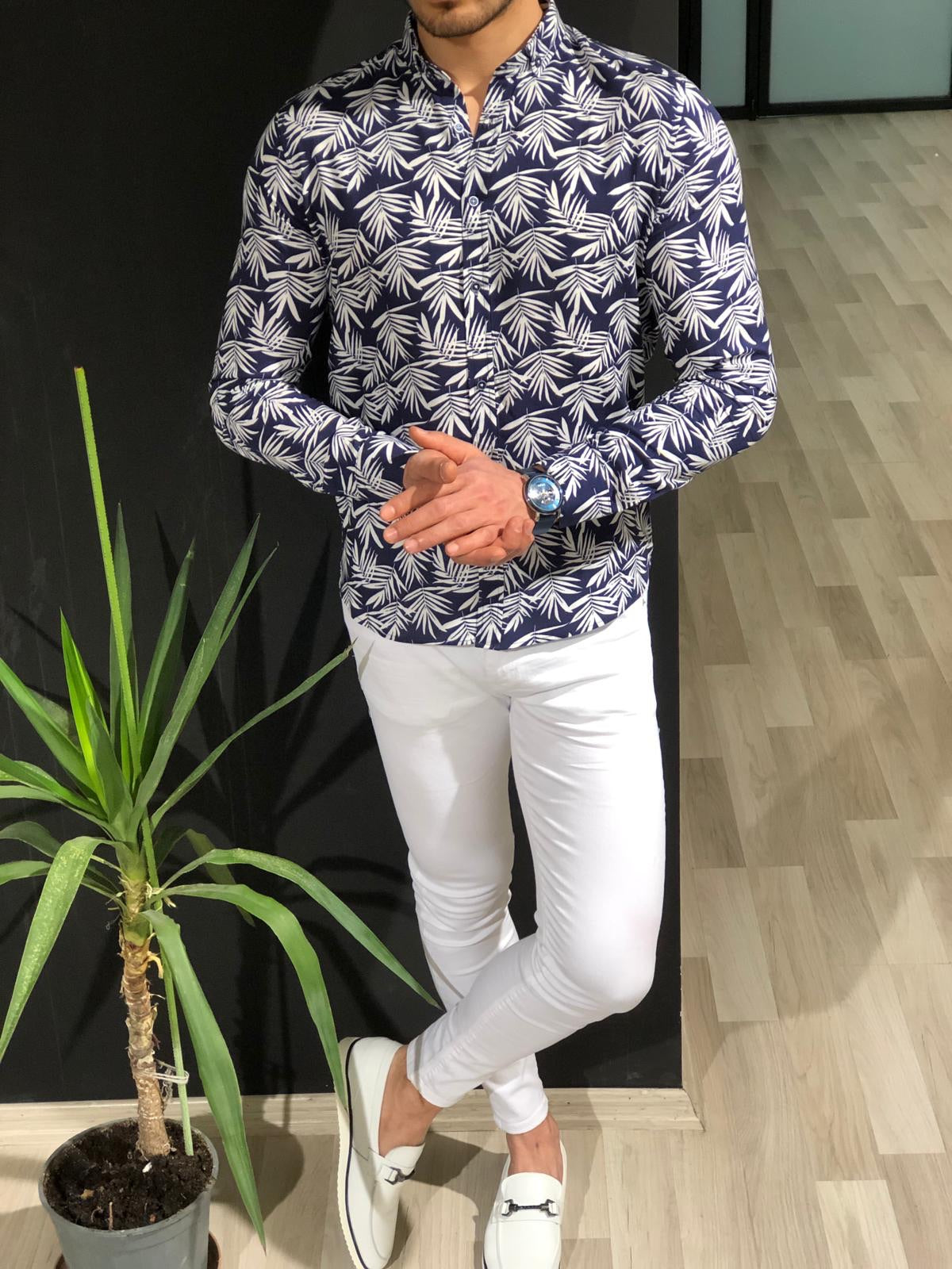 Klenoff Slim-Fit Patterned Shirt (3 Colors)-baagr.myshopify.com-Shirt-BOJONI