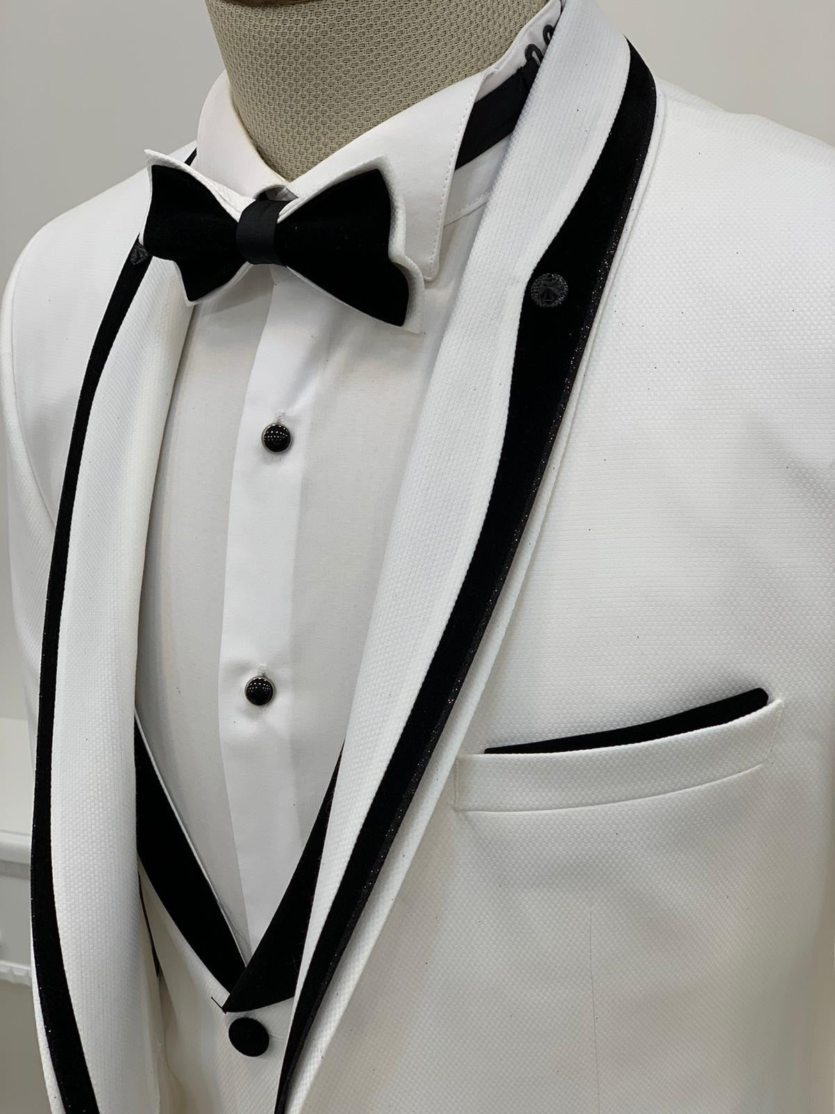 Partoni Royal White Slim Fit Tuxedo-baagr.myshopify.com-1-BOJONI