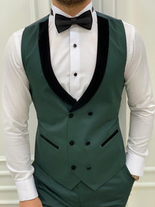 Partoni Royal Green Slim Fit Tuxedo-baagr.myshopify.com-1-BOJONI