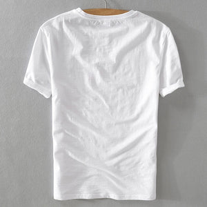Contemporary Cartoon Linen T-Shirt II-baagr.myshopify.com-T-shirt-BOJONI