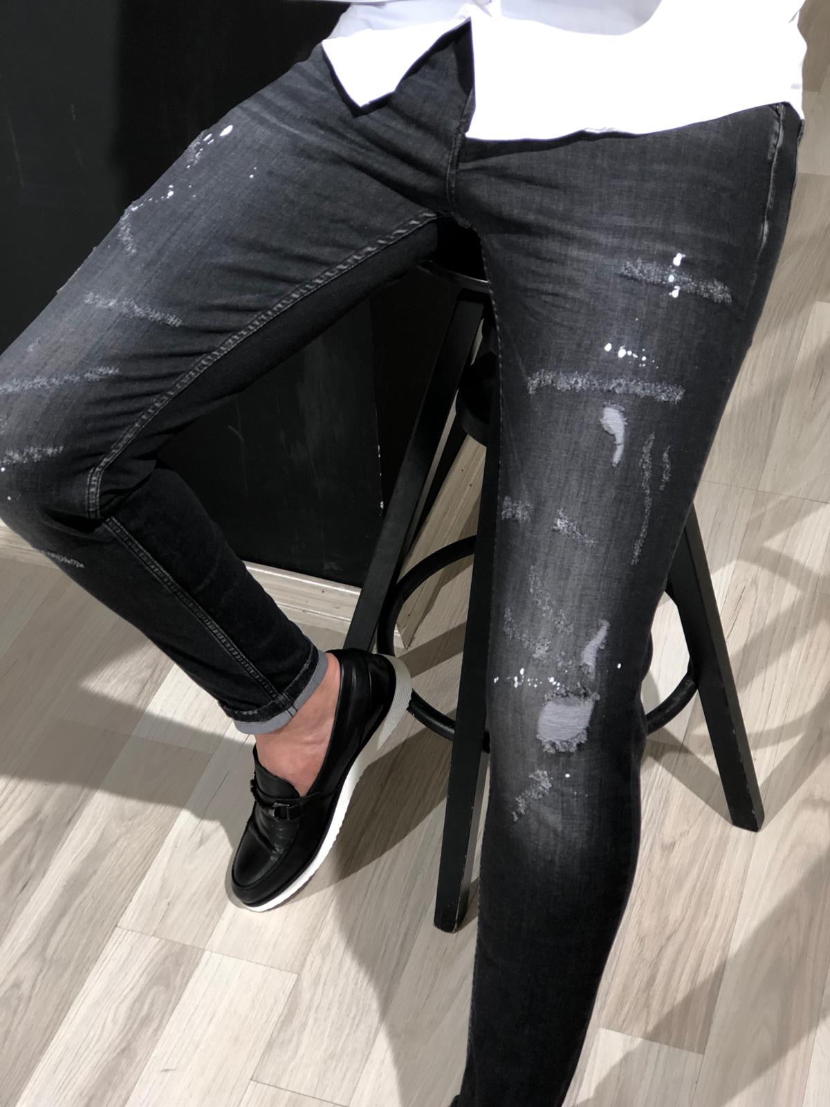 Selaff Slim-Fit Ripped Jeans (2 Colors)-baagr.myshopify.com-Pants-BOJONI