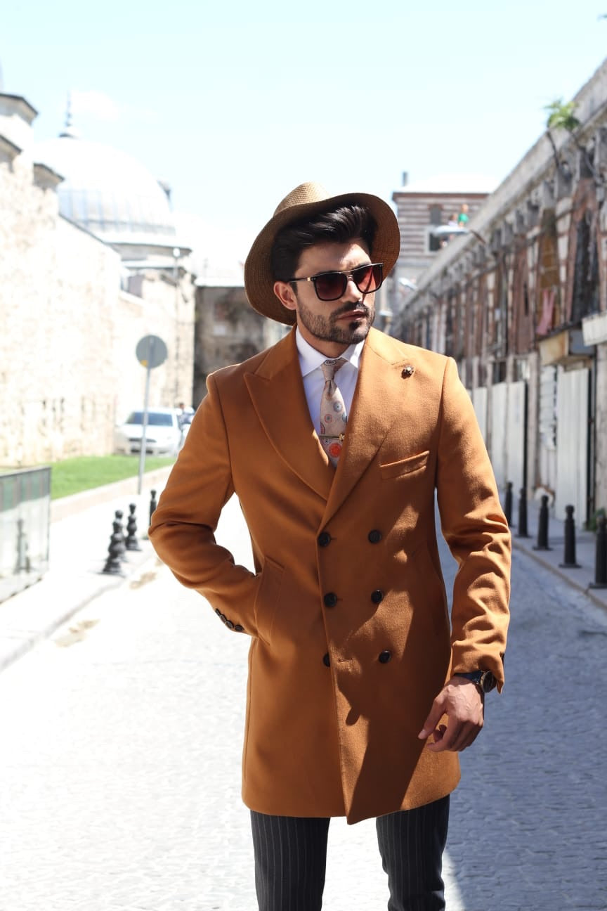 Capros Wool Coat in Camel Limited-baagr.myshopify.com-Jacket-BOJONI