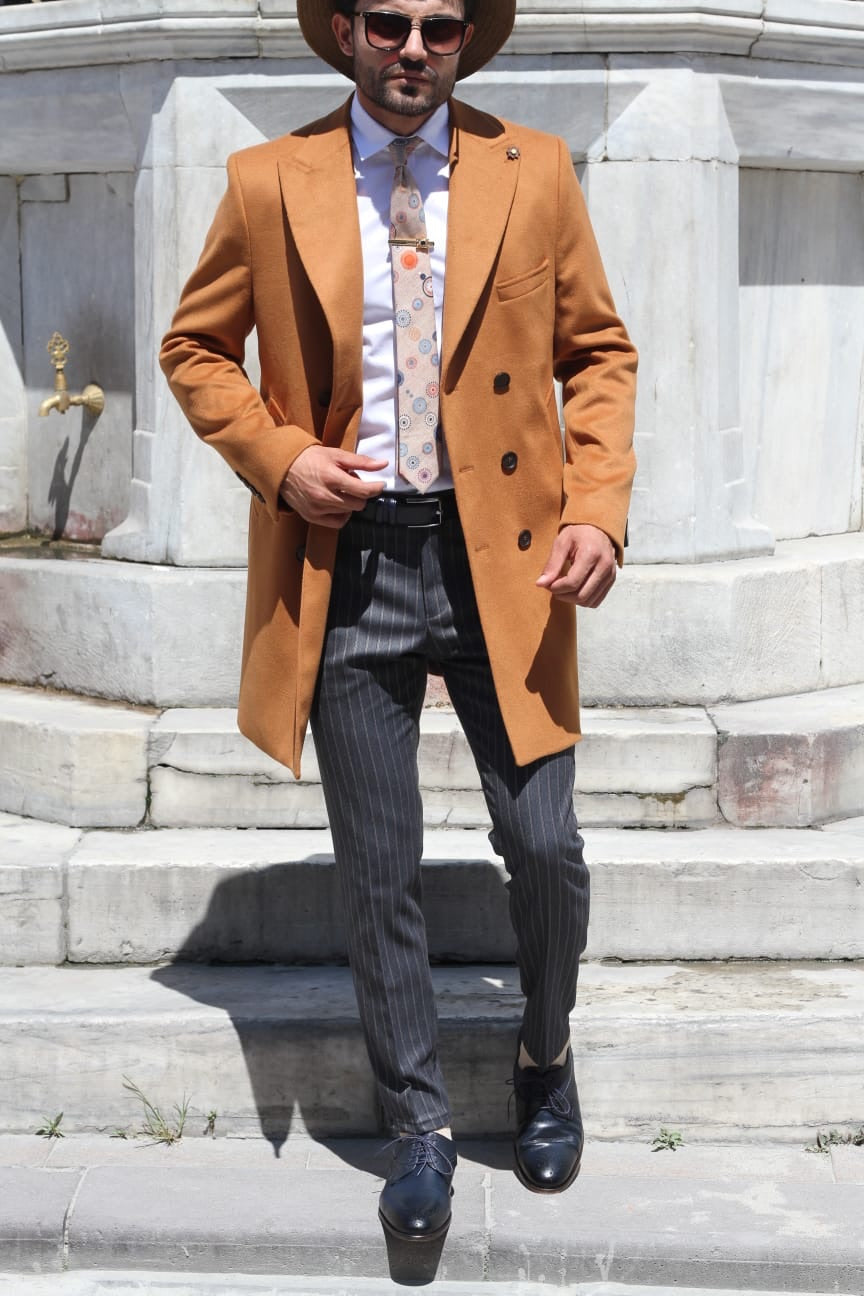 Capros Wool Coat in Camel Limited-baagr.myshopify.com-Jacket-BOJONI