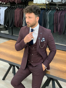 Rocca Burgundy Slim Fit Pinstripe Suit-baagr.myshopify.com-1-BOJONI