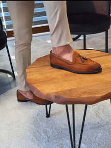 Fonzaso Tan Suede Tassel Loafers-baagr.myshopify.com-shoes2-BOJONI