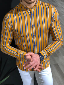 Benso Slim-Fit Striped Shirt (4 Colors)-baagr.myshopify.com-Shirt-BOJONI