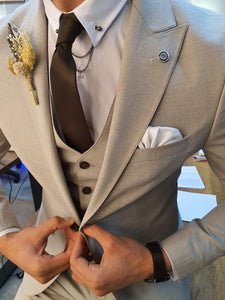 Marc Slim-Fit Suit Vest Beige-baagr.myshopify.com-suit-BOJONI