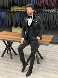 Catani Velvet Black Slim Fit Tuxedo #2-baagr.myshopify.com-1-BOJONI