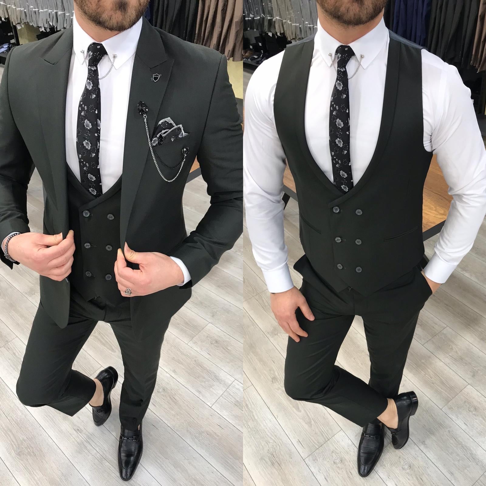 Louis Slim Fit Dark Green Suit-baagr.myshopify.com-1-BOJONI