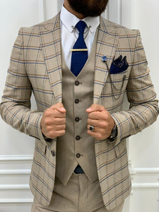 Argeli Cream Plaid Slim Fit Suit-baagr.myshopify.com-1-BOJONI