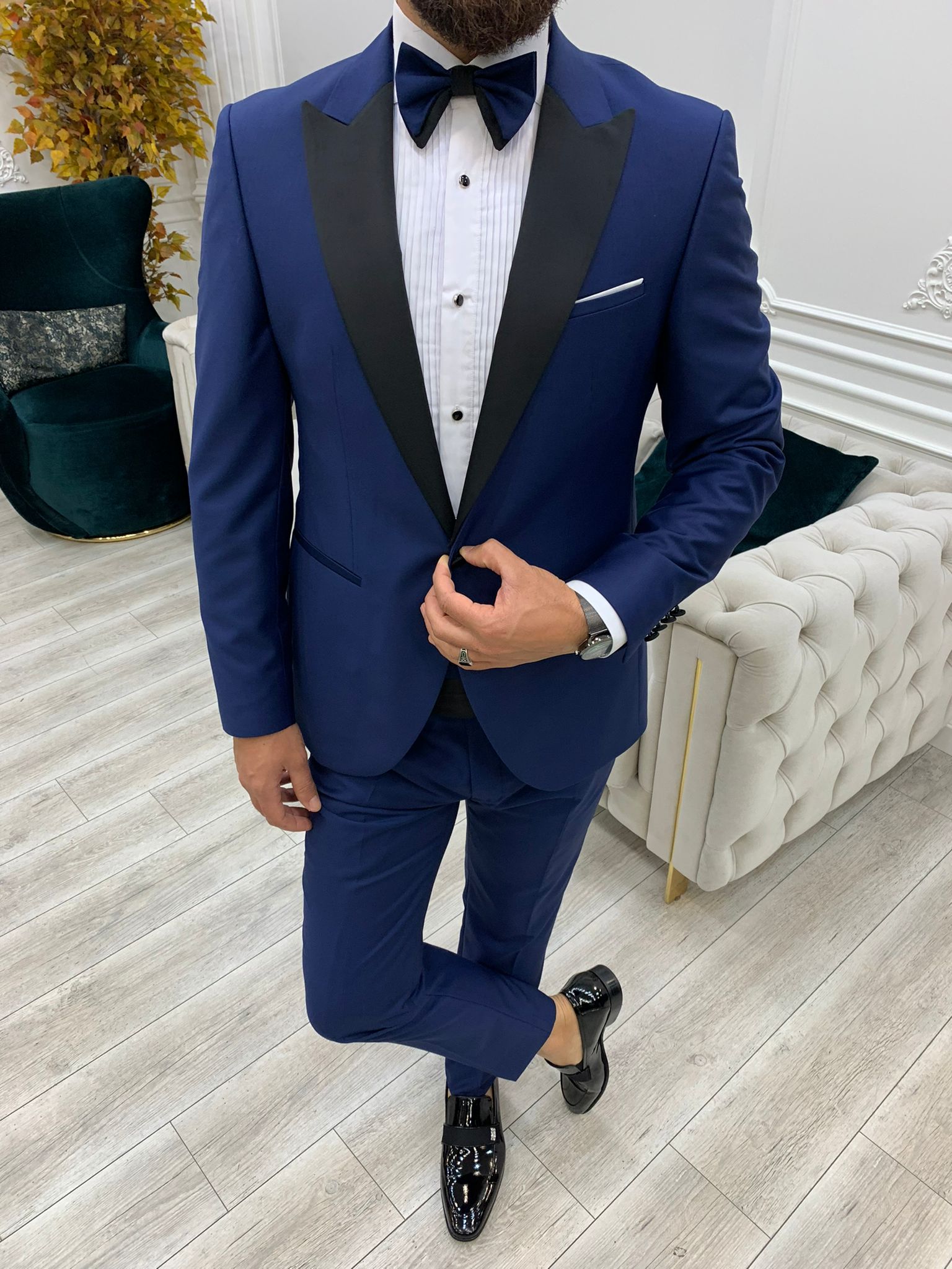 Valencia Blue Slim Fit Tuxedo-baagr.myshopify.com-1-BOJONI