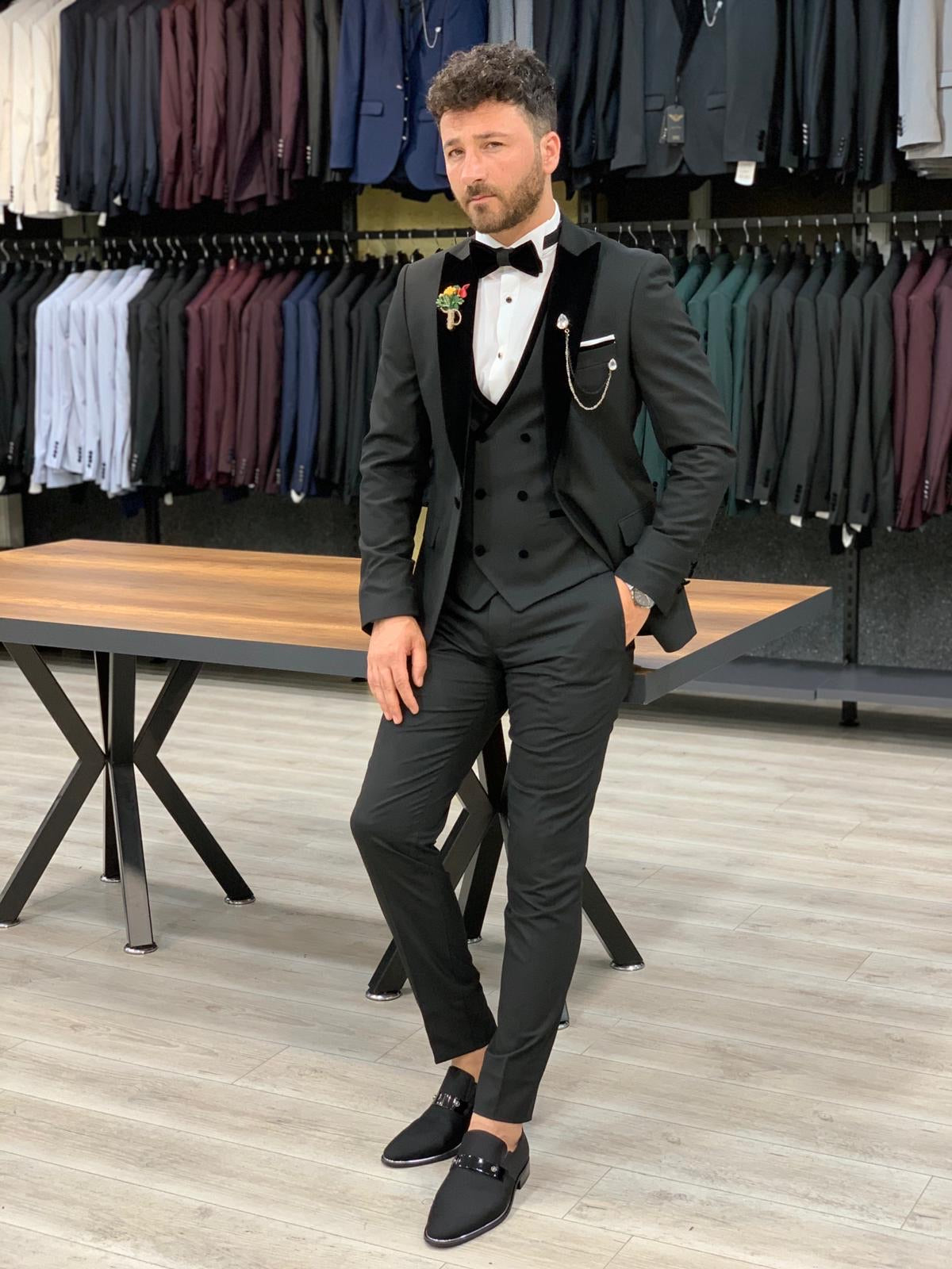 Valiko Black Slim Fit Tuxedo-baagr.myshopify.com-1-BOJONI