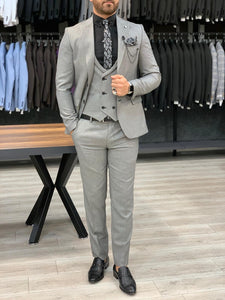 Verona Gray Slim Fit Wool Suit-baagr.myshopify.com-1-BOJONI