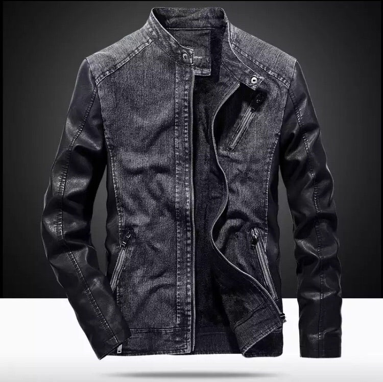 Adam Denim Leather Jacket (2 Colors)-baagr.myshopify.com-Jacket-BOJONI