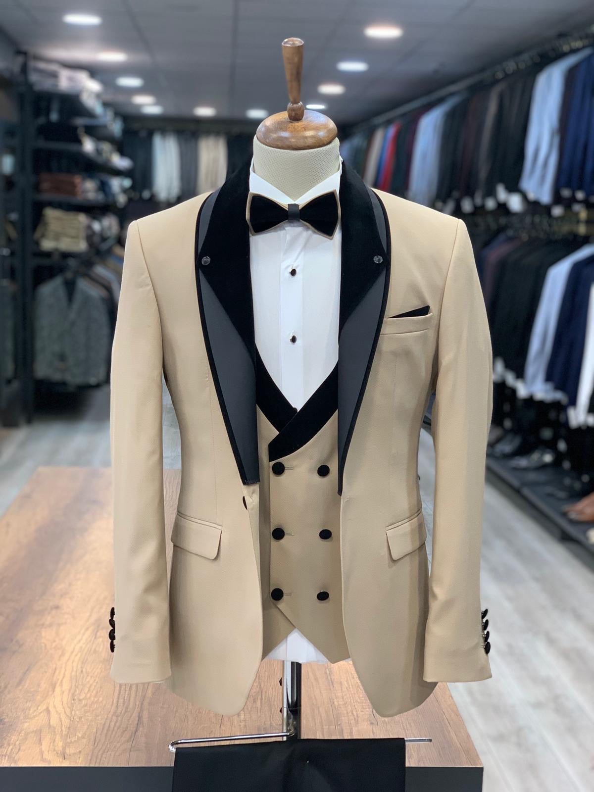 Serra Royal Gold Slim Fit Tuxedo-baagr.myshopify.com-1-BOJONI