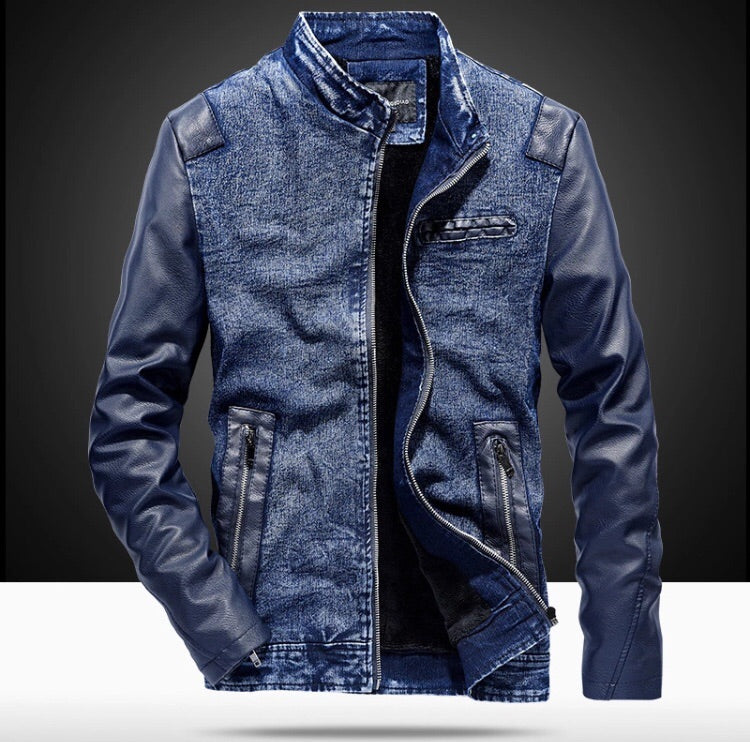 Adam Denim Leather Jacket (2 Colors)-baagr.myshopify.com-Jacket-BOJONI