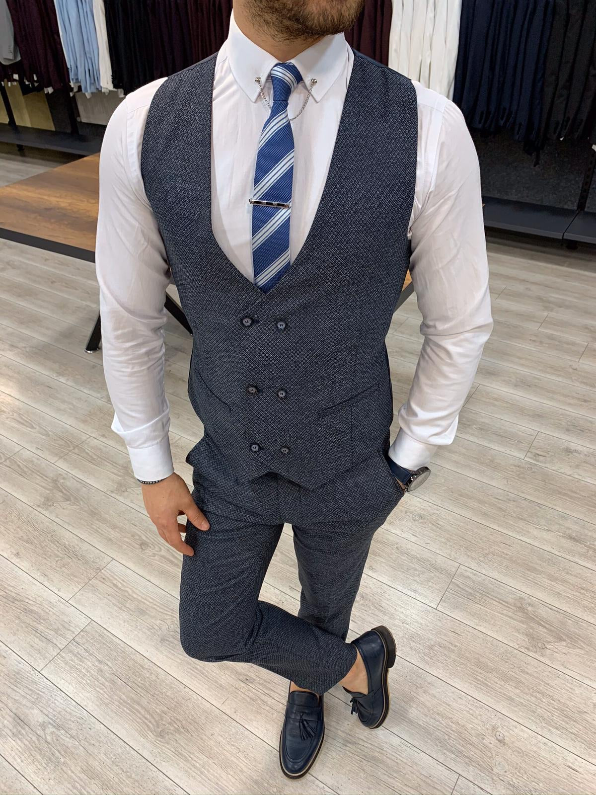 Zapali Royal Navy Blue Slim Fit  Suit-baagr.myshopify.com-1-BOJONI