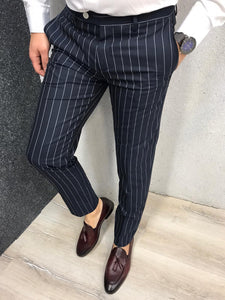 Louis Slim Fit Double Breasted Navy Suit-baagr.myshopify.com-1-BOJONI