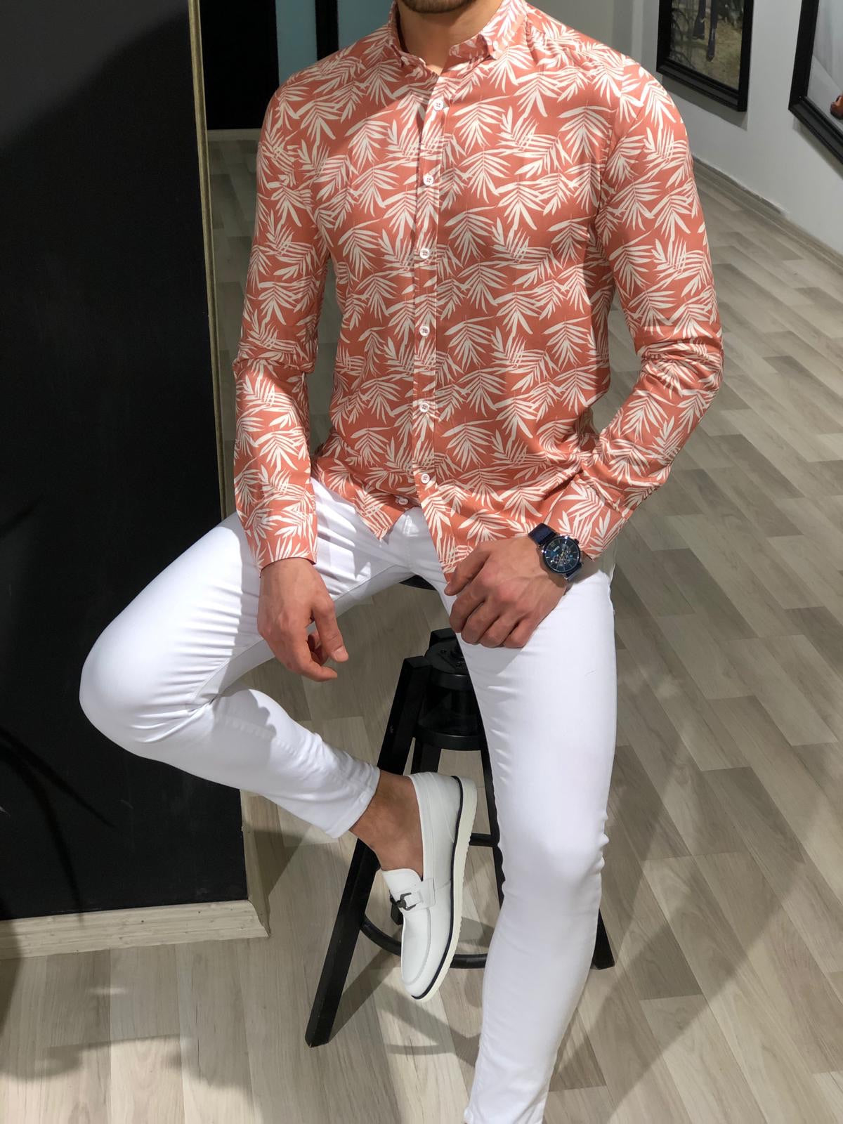 Klenoff Slim-Fit Patterned Shirt (3 Colors)-baagr.myshopify.com-Shirt-BOJONI