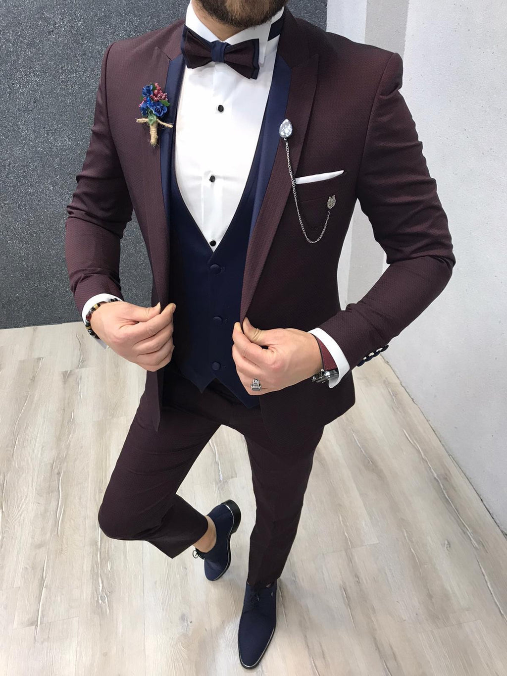 Nova Slim Fit Claret Red Tuxedo-baagr.myshopify.com-1-BOJONI