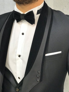 Nova Slim Fit Stone  Black Tuxedo-baagr.myshopify.com-1-BOJONI