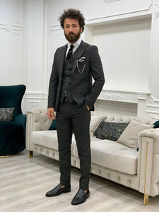 Vince Gray Slim Fit Plaid Suit-baagr.myshopify.com-1-BOJONI