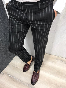 Louis Slim Fit Double Breasted Black Suit-baagr.myshopify.com-1-BOJONI